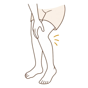 膝の痛みのイメージ